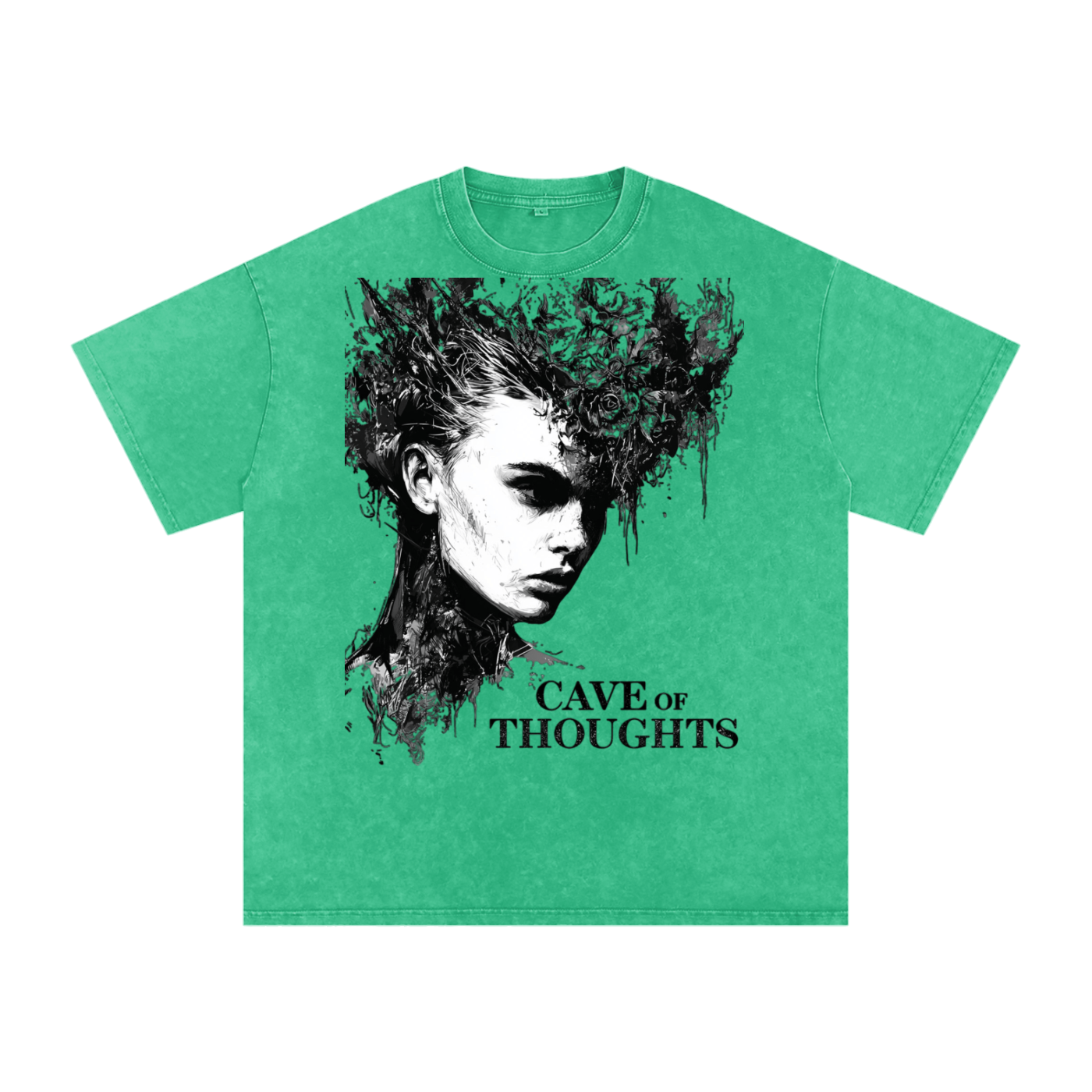Snow Washed Oversized Cotton T-Shirt